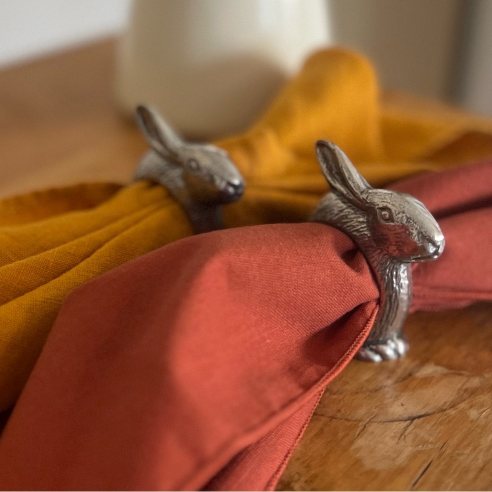 Vintage Arthur Court Designs Rabbit Napkin Rings